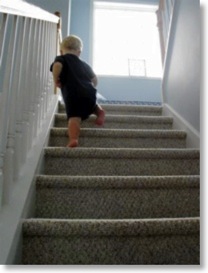 Doug Waldron child stairs