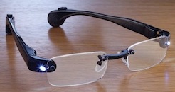 white led reading glasses