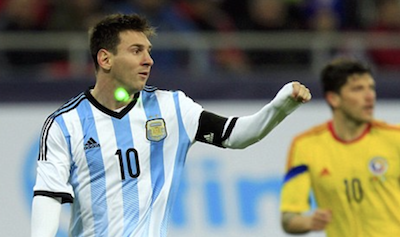 Messi laser soccer
