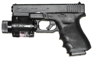 Glock 23 with laser sight_300w