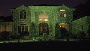 Star Shower laser projector on a home